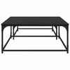 vidaXL Sofabord 2 pcs Sort eg Konstrueret tr&aelig;