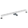 vidaXL Bruseafl&oslash;b Linje Design med 360&deg; Siphon S&oslash;lv 100 cm