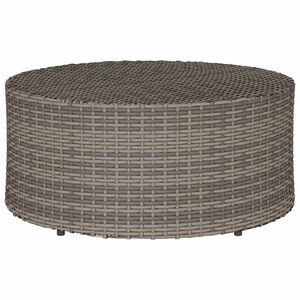vidaXL Udend&oslash;rs kaffe bord Gr&aring; &Oslash; 68 x 30 cm polyrattan