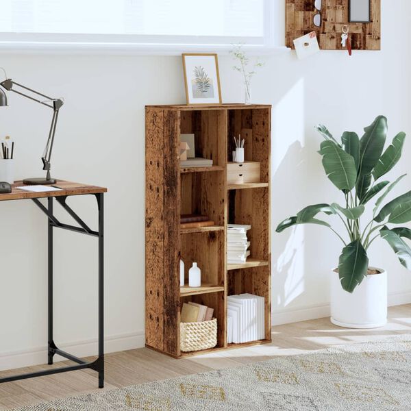 vidaXL bogreol 50x25x105 cm konstrueret tr&aelig; antikt tr&aelig;