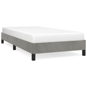 vidaXL Sengeramme uden madras Lysegr&aring; 80x200 cm Fl&oslash;jl