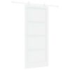 vidaXL Skyded&oslash;r 93 x 211 cm Konstrueret tr&aelig; Hvid