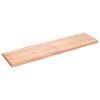 vidaXL bordplade 180x50x(2-6) cm naturlig kant behandlet tr&aelig; lysebrun