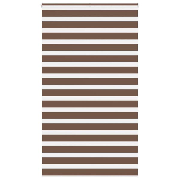 vidaXL zebragardin brun 130x200 cm stofbredde 125,9 cm polyester