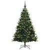 vidaXL Kunstig Hengende Juletr&aelig; 300 LEDs Gr&oslash;n 210 cm PVC og PE