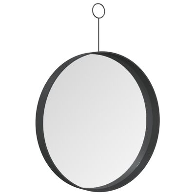 vidaXL hængespejl med krog 30 cm sort