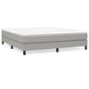 vidaXL Boxspring sengeramme 180x200 cm stof lysegr&aring;