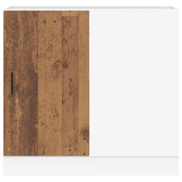 vidaXL underskab til vask "Lyon" gammelt træ konstrueret træ