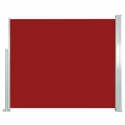 vidaXL sammenrullelig sidemarkise 120 x 300 cm rød
