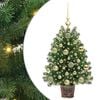 vidaXL Kunstigt juletr&aelig; med 150 LED'er med stativ Gr&oslash;n 75 cm PE og PVC