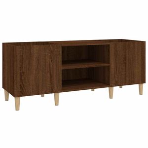 vidaXL vinylskab 121x38x48 cm konstrueret tr&aelig; brun egetr&aelig;sfarve