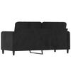 vidaXL 2-personers sofa 140 cm fløjl sort