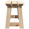 vidaXL Udend&oslash;rs b&aelig;nk Naturfarvet 119 x 47 x 35 cm Massiv Fyrretr&aelig;