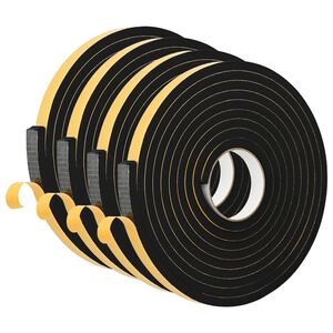 vidaXL Selvkl&aelig;bende skum tape 4 stk. Sort 20mm x 5m CR Skum