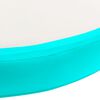 vidaXL oppustelig gymnastikm&aring;tte med pumpe 100x100x15 cm PVC gr&oslash;n