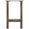 vidaXL sofabordsben naturstål 2 stk. 28 x (42-43) cm stål