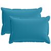 vidaXL Pudebetr&aelig;k 2 stk. HOUTEN Lysebl&aring; 50 x 75 cm Polyester