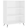 vidaXL skab 69,5x32,5x90 cm konstrueret tr&aelig; hvid h&oslash;jglans