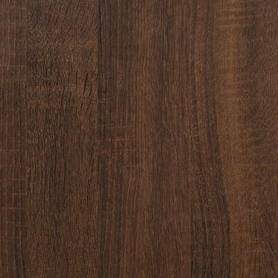 vidaXL sidebord 50x46x50 cm konstrueret træ brun egetræsfarve