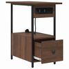 vidaXL Natskab med skuffe Brun eg 60 x 30 x 61 cm Konstrueret tr&aelig;