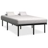 vidaXL sengestel 200x200 cm metal sort