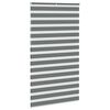 vidaXL zebragardin m&oslash;rkegr&aring; 130x230 cm stofbredde 125,9 cm polyester