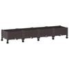 vidaXL Havekrukke med hjul Brun 160 x 40 x 29 cm PP