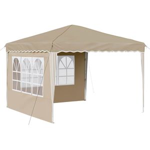 vidaXL Pop-up Festtelt Creme 288 x 288 x 245 cm Oxford stof
