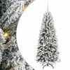vidaXL Kunstigt juletr&aelig; Hvid 150 cm PVC og plastik og st&aring;l og PE
