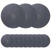 vidaXL Jute d&aelig;kkeservietter 12 pcs M&oslash;rkegr&aring; &Oslash; 30 cm 100% Tossa jute