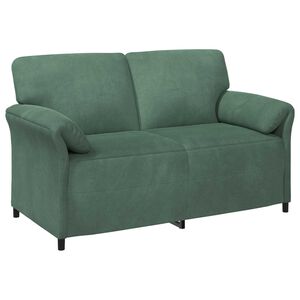 vidaXL 2-personers sofa Havgr&oslash;n 158 x 83 x 95 cm Fl&oslash;jl
