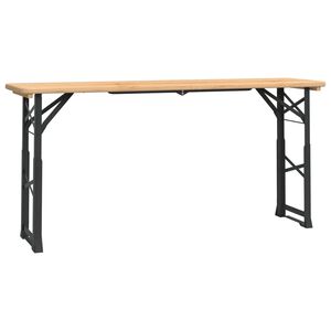 vidaXL foldbart barbord 170x50x75/105 cm massivt grantr&aelig;