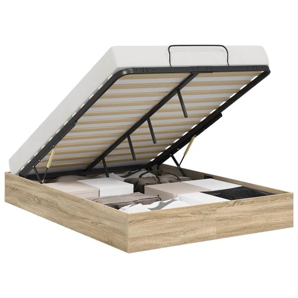 vidaXL Ottoman Sengestel Sonoma eg 203 x 120 x 25 cm Konstrueret tr&aelig;