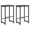vidaXL Barb&aelig;nk 2 pcs R&oslash;get eg 40 x 32 x 64 cm Konstrueret tr&aelig;