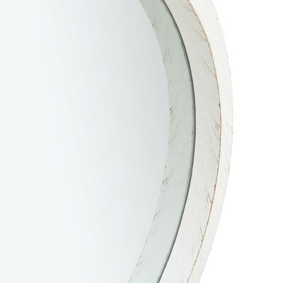 vidaXL vægspejl med strop 50 cm hvid
