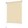 vidaXL udend&oslash;rs rullegardin 80x140 cm HDPE cremefarvet