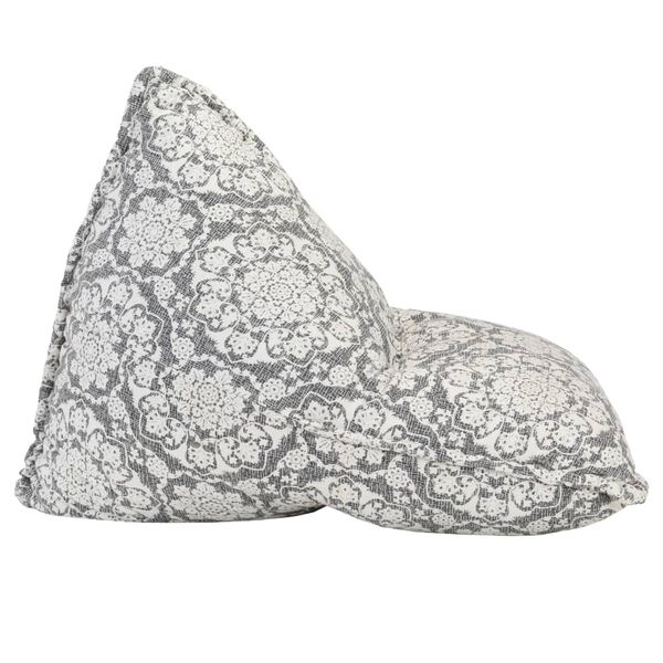 vidaXL sækkestol stof patchwork lysegrå