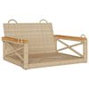vidaXL gyngeb&aelig;nk 63x62x40 cm polyrattan beige