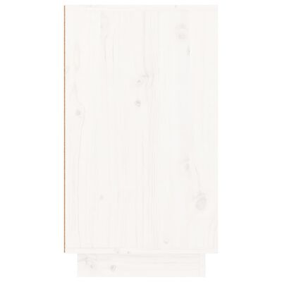 vidaXL skoreol 110x34x61 cm massivt fyrretræ hvid