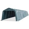 vidaXL flytteligt l&aelig;skur til husdyr PVC 550 g/m&sup2; 3,3x16 m m&oslash;rkegr&oslash;n