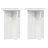 vidaXL Planteholder 2 stk. Hvid h&oslash;jglans &Oslash;29,5 x 40 cm Konstrueret tr&aelig;