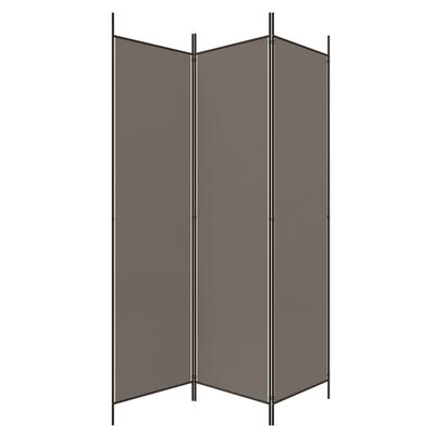 vidaXL 3-panels rumdeler 150x220 cm stof antracitgrå