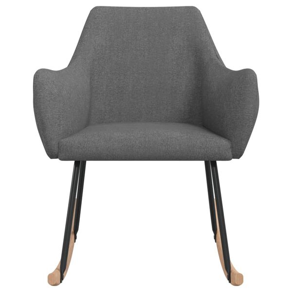 vidaXL gyngestol stof m&oslash;rkegr&aring;