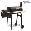 vidaXL Udend&oslash;rs grill 104 x 58 x 114 cm St&aring;l Sort