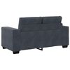 vidaXL Sofa S&aelig;t 3 pcs M&oslash;rkegr&aring; 221 x 80 x 80 cm Fl&oslash;jl