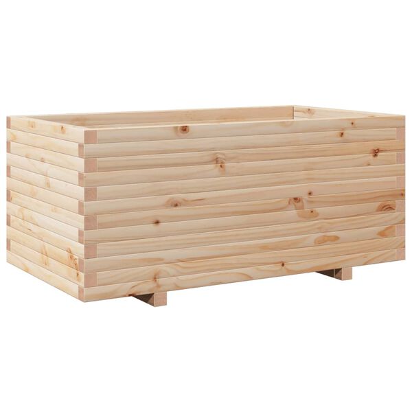 vidaXL plantekasse 110x60x49,5 cm massivt fyrretr&aelig;
