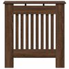 vidaXL Radiatorcover Brun eg 78 x 19 x 81,5 cm Konstrueret træ
