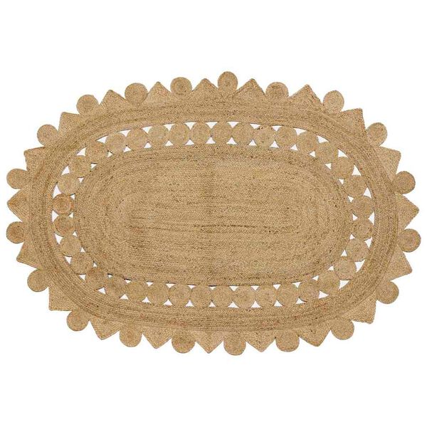 vidaXL T&aelig;ppe Brun 152 x 245 cm Jute