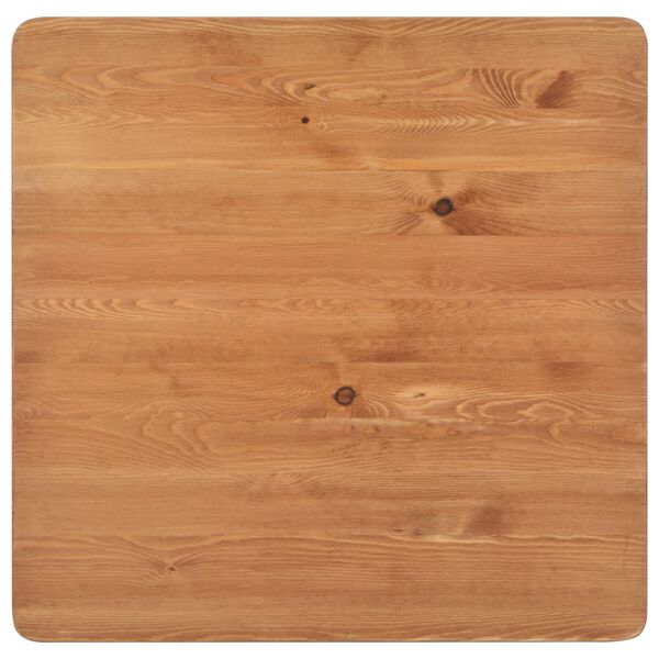 vidaXL barbord 60x60x108 cm massivt fyrretræ og stål sort