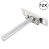 vidaXL flydende hyldekn&aelig;gte 12 stk. usynlige &Oslash;12x100 mm kulstofst&aring;l